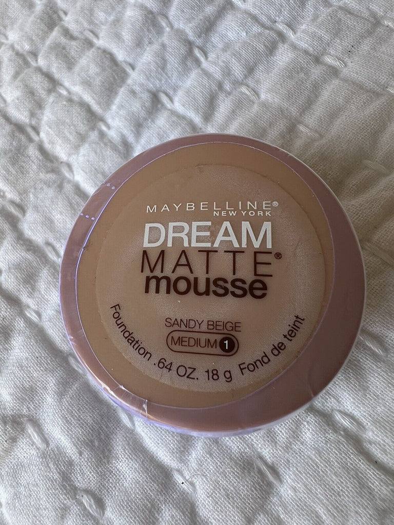 Maybelline Dream Matte Mousse Foundation, Sandy Beige Medium 1 (0.64 oz)