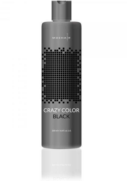Moehair Crazy Color - Black - 6.8 oz