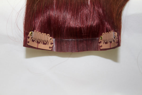 Queen C Hair AIRess Clip In Set 16" - 70 grams / Cherry Red / QC1670530 AIRess - Cherry Red- (530)