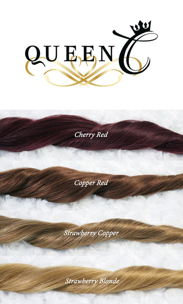 Queen C Hair AIRess Clip In Set 16" - 70 grams / Cherry Red / QC1670530 AIRess - Cherry Red- (530)