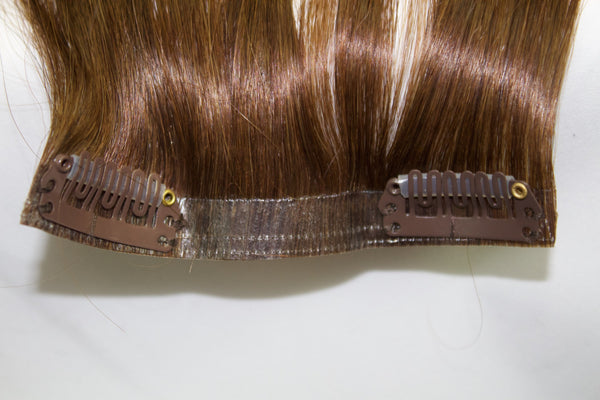 Queen C Hair AIRess Clip In Set 16" - 70g / Chestnut Brown / QC16706 AIRess - Chestnut Brown (6)