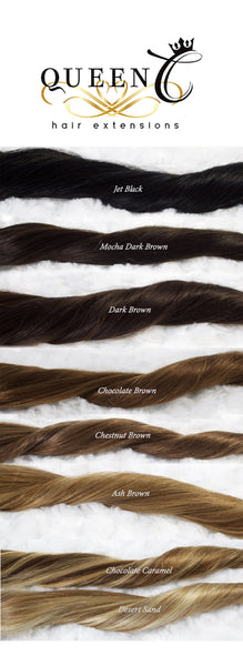 Queen C Hair AIRess Clip In Set 16" - 70g / Dark Brown / QC16702 AIRess - Dark Brown (2)