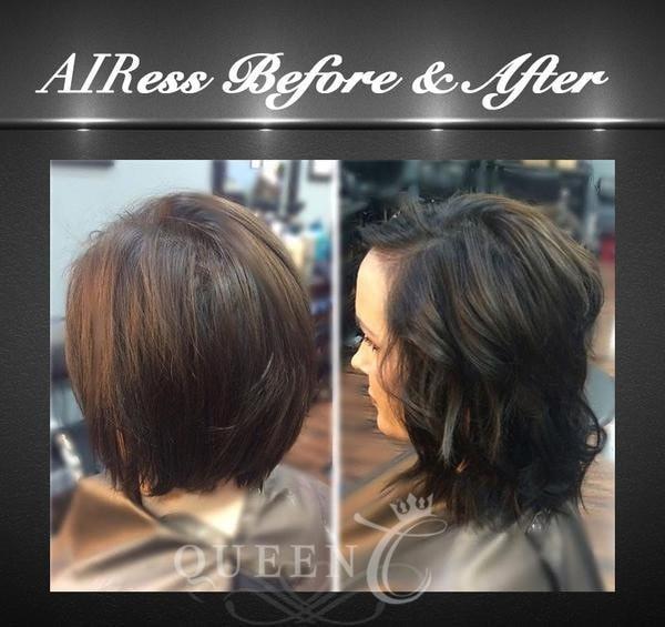 Queen C Hair AIRess Clip In Set 16" - 70g / Mocha Dark Brown / QC16701C AIRess - Mocha Dark Brown (1C)