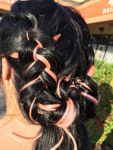 Queen C Hair AIRess Clip In Set 16" - 70g / Peach / QC1670Peach AIRess - Peach