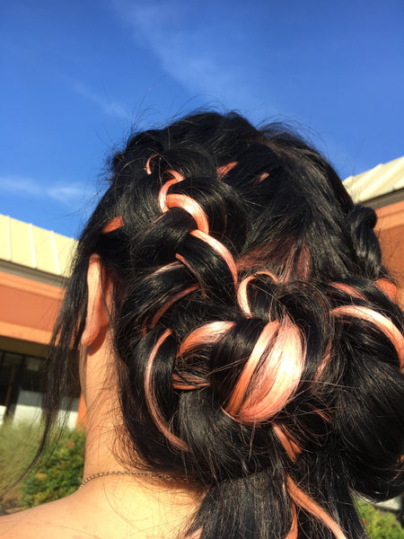 Queen C Hair AIRess Clip In Set 16" - 70g / Peach / QC1670Peach AIRess - Peach