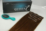 Queen C Hair AIRess Clip In Set Chocolate Brown AIRess Collection Before & After - 16