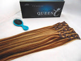 Queen C Hair AIRess Clip In Set Chocolate Caramel AIRess Collection Before & After - 16