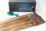 Queen C Hair AIRess Clip In Set Desert Sand AIRess Collection Before & After - 16