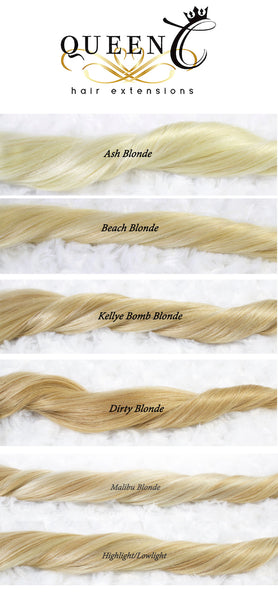 Queen C Hair AIRess Clip & Tie Ponytail 16" - 50 grams / Ash Blonde AIRess Clip & Tie Ponytail - Ash Blonde