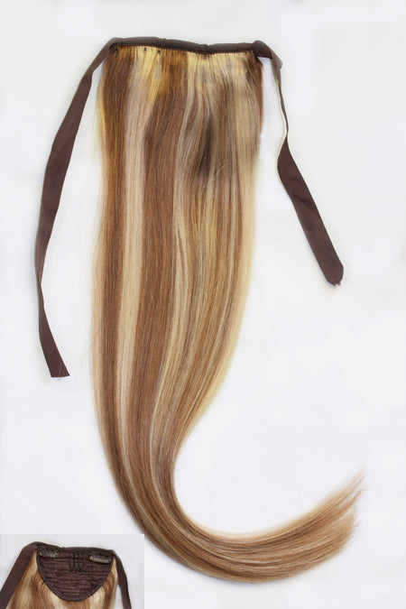 AIRess Clip & Tie Ponytail - Chocolate Caramel