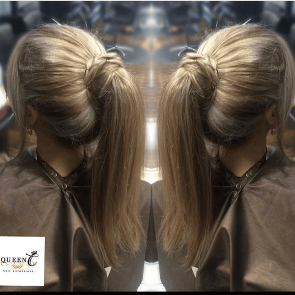 Queen C Hair AIRess Clip & Tie Ponytail 16" - 50 grams / Desert Sand AIRess Clip & Tie Ponytail - Desert Sand