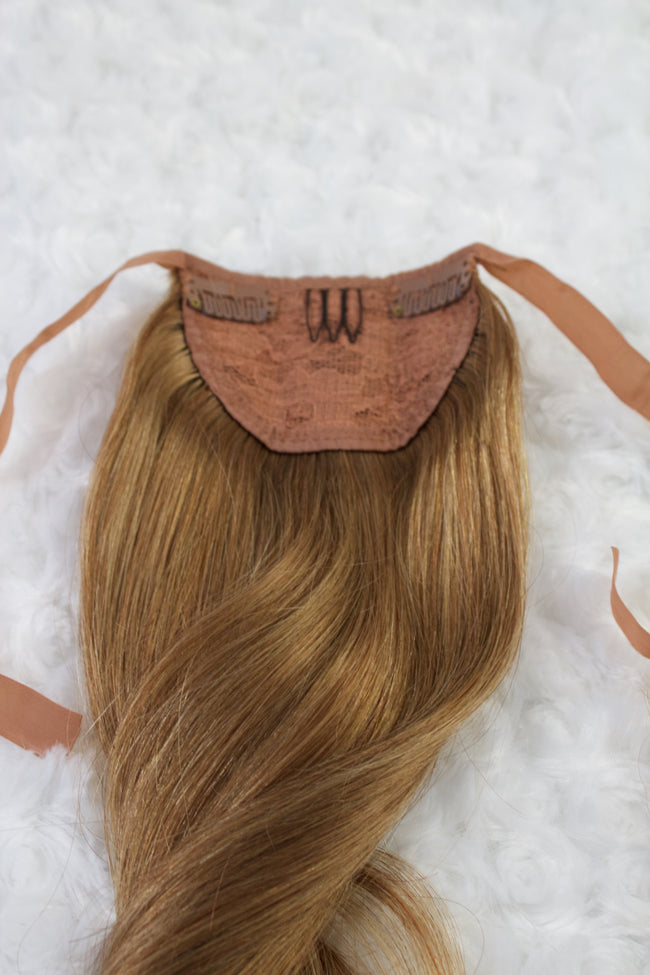 Queen C Hair AIRess Clip & Tie Ponytail 16" - 50g / Strawberry Copper AIRess Clip & Tie Ponytail - Strawberry Copper