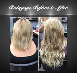 Queen C Hair Balayage Clip-In Set Balayage - Ash Brown/Ash Blonde