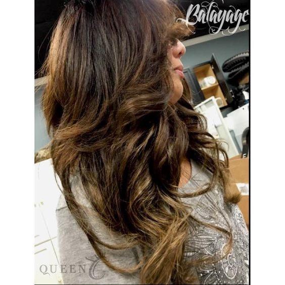 Queen C Hair Balayage Clip-In Set Balayage - Dark Brown/Ash Brown