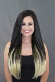 Queen C Hair Balayage Clip-In Set Balayage - Dark Brown/Soft Blonde