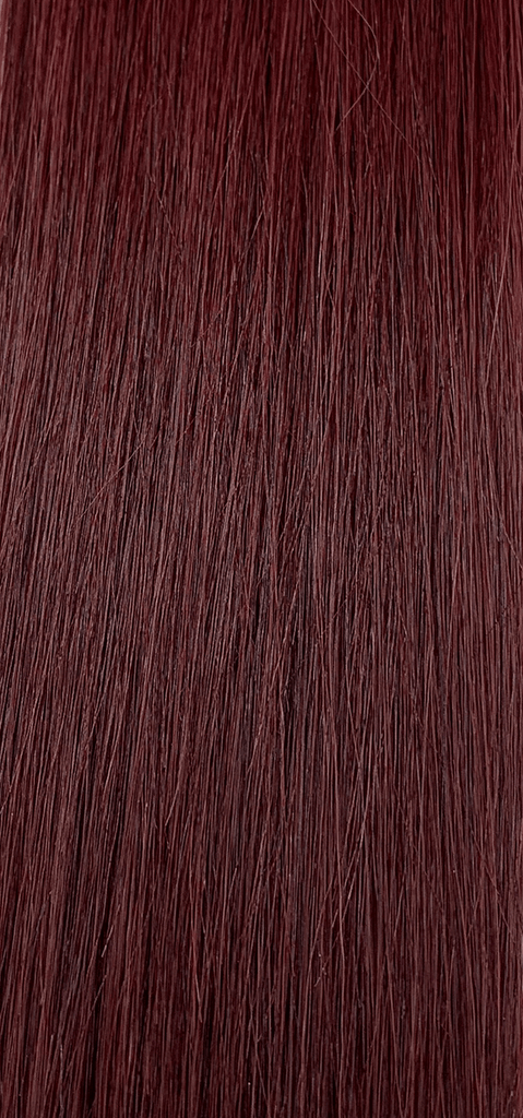 Clip & Tie Ponytail - Cherry Red