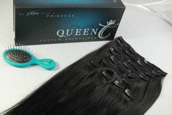 Queen C Hair Crown Jewels Collection 20" - 180g / Jet Black Crown Jewels Collection Before & After 20" 180 grams