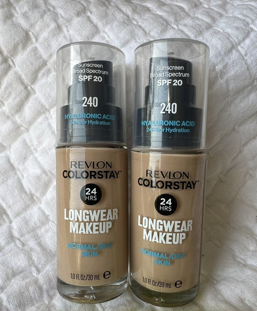 TWO Revlon ColorStay Makeup Foundation SPF 20 Normal/Dry Skin- Medium Beige #240