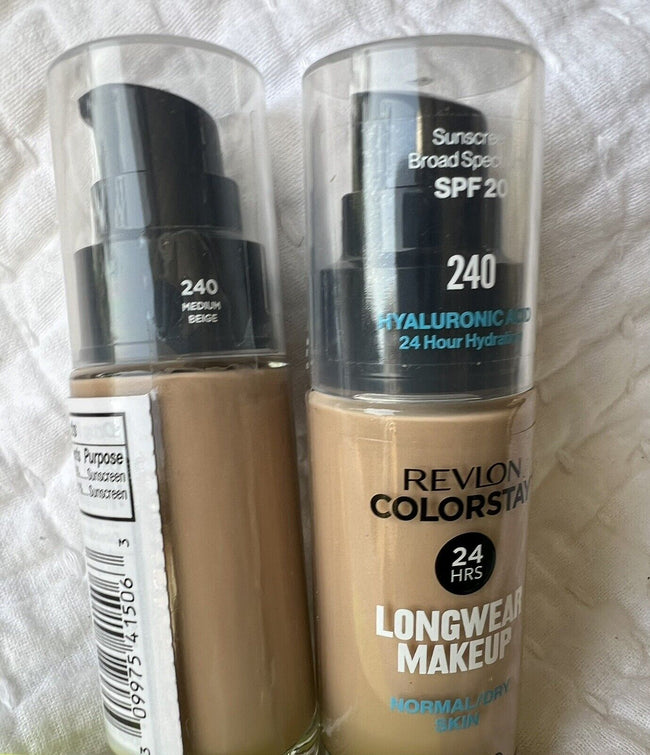 TWO Revlon ColorStay Makeup Foundation SPF 20 Normal/Dry Skin- Medium Beige #240