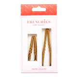Frenchies Hair Pins Blonde Frenchies Flocked Hair Pins Duo
