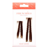 Frenchies Hair Pins Brown Frenchies Flocked Hair Pins Duo