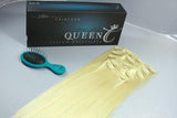 Queen C Hair AIRess Clip In Set Ash Blonde AIRess Collection Before & After - 16