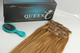 Queen C Hair AIRess Clip In Set Ash Brown AIRess Collection Before & After - 16