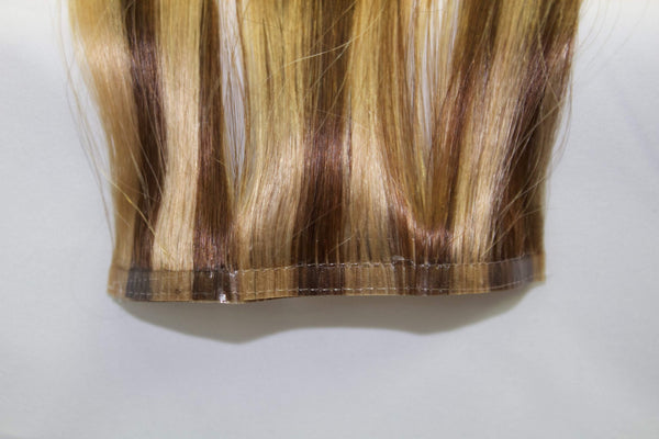 Queen C Hair AIRess Clip In Set Chocolate Caramel / 16" - 70g / QC1670418 AIRess - Chocolate Caramel