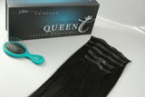 Queen C Hair AIRess Clip In Set Jet Black AIRess Collection Before & After - 16