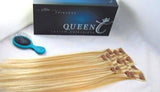 Queen C Hair AIRess Clip In Set Malibu Blonde AIRess Collection Before & After - 16