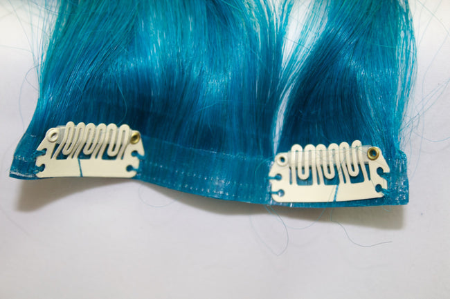Queen C Hair AIRess Clip In Set Teal / 16" - 70 gr / QC1670TEAL AIRess - Teal