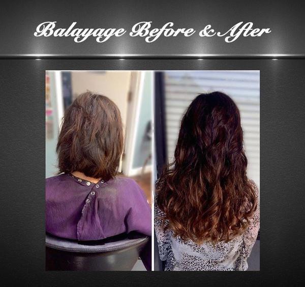 Queen C Hair Balayage Clip-In Set Balayage - Dark Brown/Copper Red