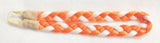 Queen C Hair Braided Headbands Mini Empress Braided Headband - Orange & White