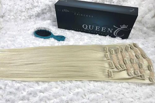 Queen C Hair Crown Jewels Collection 18" - 140 grams / Platinum Ice Blonde Crown Jewels - Platinum Ice Blonde