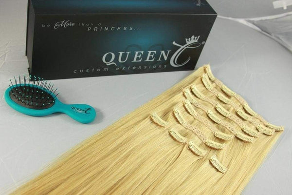 Queen C Hair Crown Jewels Collection 20" - 180g / Kellye Bomb Blonde Crown Jewels Collection Before & After 20" 180 grams