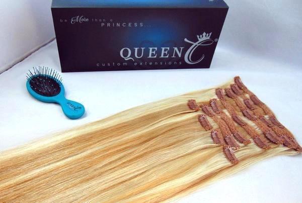 Queen C Hair Crown Jewels Collection 20" - 180g / Malibu Blonde Crown Jewels Collection Before & After 20" 180 grams