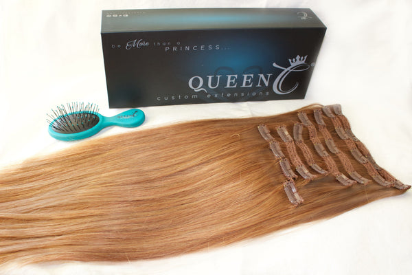Queen C Hair Crown Jewels Collection 20" - 180g / Strawberry Copper Crown Jewels Collection Before & After 20" 180 grams
