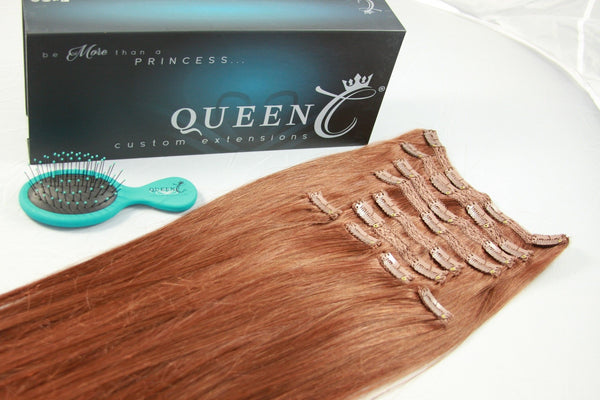 Queen C Hair Crown Jewels Collection Copper Red Crown Jewels Collection Before & After 22" - 220 grams