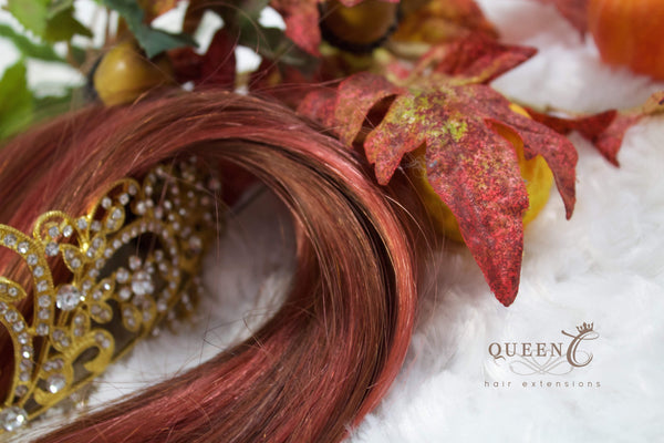 Queen C Hair Limited Edition Colors 18" - 50g / Fall / QC18FALL FALL Accent Color LIMITED EDITION Seasonal Inspired
